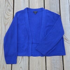 Talbots Blue Cropped Cardigan Size M